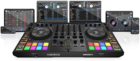 Reloop Mixon 8 Pro 4-Channel DJ Controller, Black